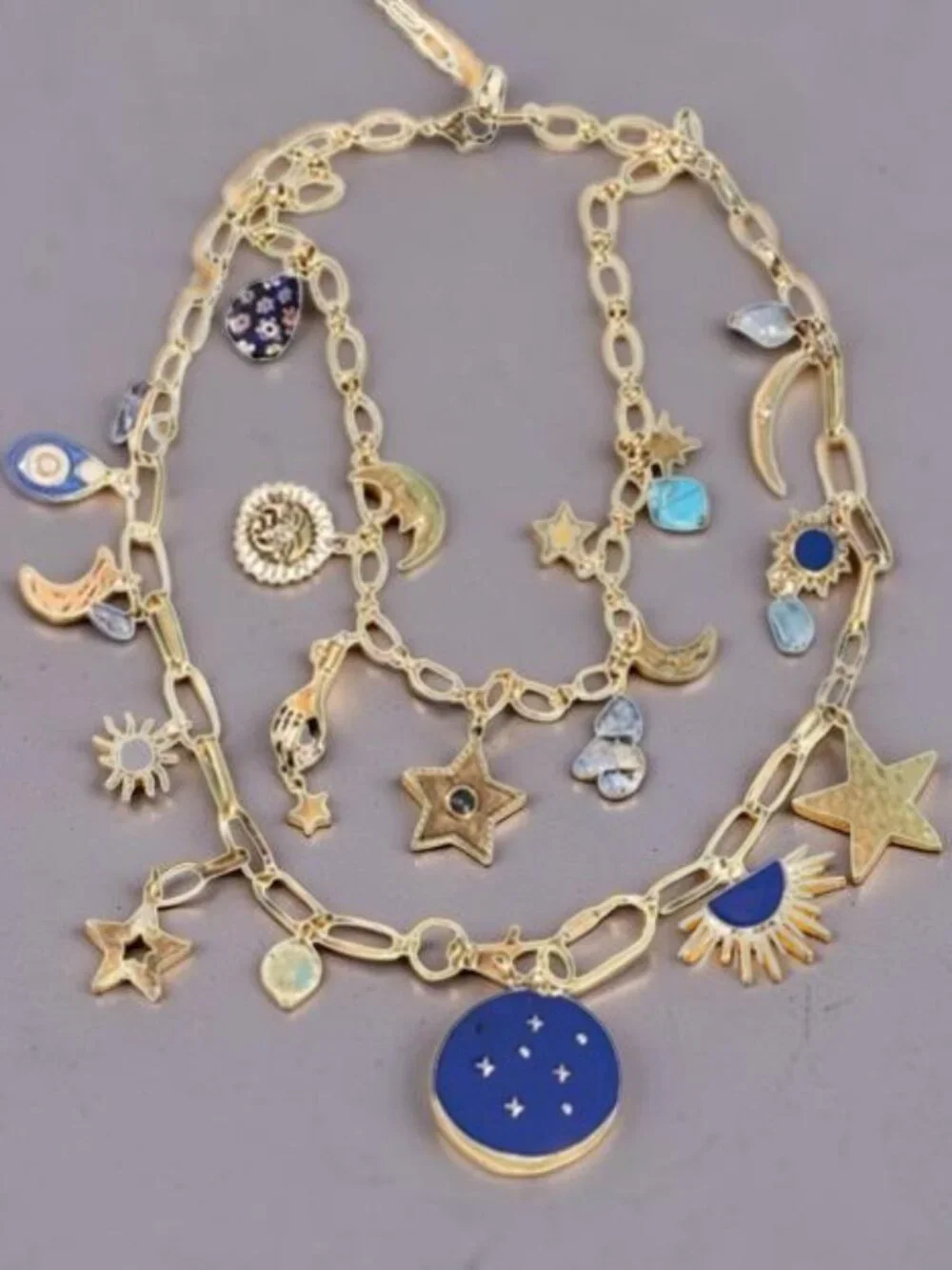 NWOT Free People Maxamillion Charm Necklace in Stargirl